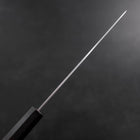 Petty Blue Super Polished Ebony Handle 150mm-[Musashi]-[Japanese-Kitchen-Knives]