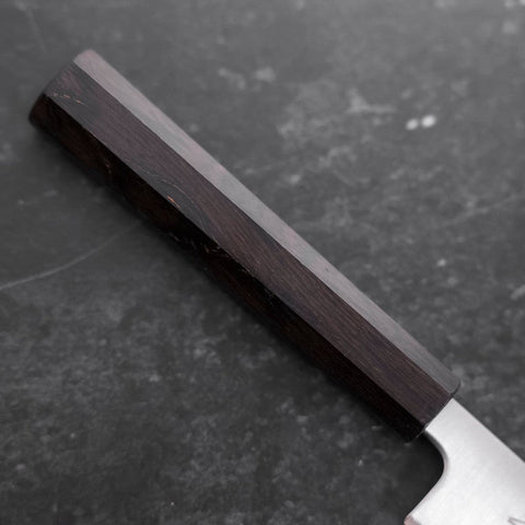 Petty Blue Super Polished Ebony Handle 150mm-[Musashi]-[Japanese-Kitchen-Knives]