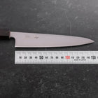 Petty Blue Super Polished Ebony Handle 150mm-[Musashi]-[Japanese-Kitchen-Knives]