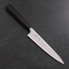 Petty Blue Super Polished Ebony Handle 150mm-[Musashi]-[Japanese-Kitchen-Knives]