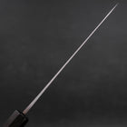 Petty Blue Steel #1 Stainless Clad Kurouchi Black Purple Urushi Handle 150mm-[Musashi]-[Japanese-Kitchen-Knives]