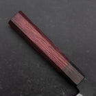 Petty Blue Steel #1 Stainless Clad Kurouchi Black Purple Urushi Handle 150mm-[Musashi]-[Japanese-Kitchen-Knives]