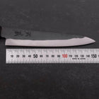 Petty Blue Steel #1 Stainless Clad Kurouchi Black Purple Urushi Handle 150mm-[Musashi]-[Japanese-Kitchen-Knives]
