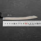 Petty Blue Steel #1 Stainless Clad Kurouchi Buffalo Magnolia Handle 150mm-[Musashi]-[Japanese-Kitchen-Knives]