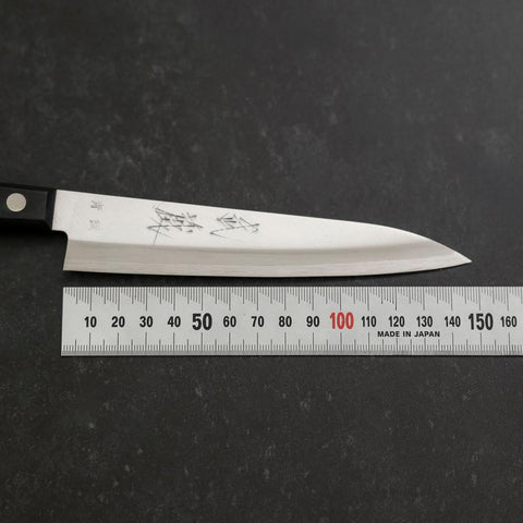 Petty Blue Steel #2 Polished Western Black Handle 150mm-[Musashi]-[Japanese-Kitchen-Knives]