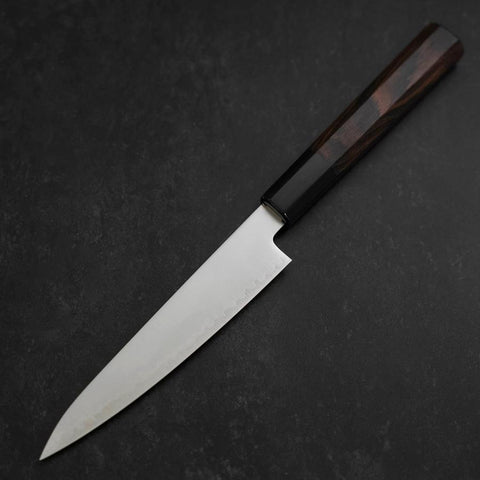 Petty Chromax Polished Buffalo Ebony Handle 150mm-[Musashi]-[Japanese-Kitchen-Knives]