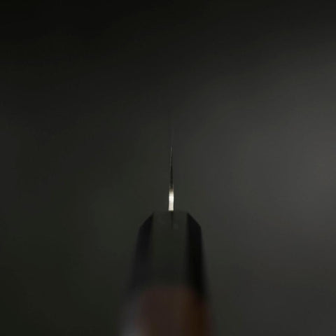 Petty Chromax Polished Buffalo Ebony Handle 150mm-[Musashi]-[Japanese-Kitchen-Knives]