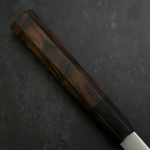 Petty Chromax Polished Buffalo Ebony Handle 150mm-[Musashi]-[Japanese-Kitchen-Knives]