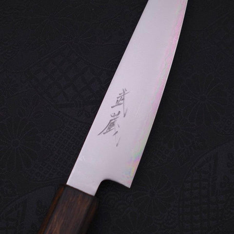 Petty Chromax Polished Sumi Urushi Handle 150mm-[Musashi]-[Japanese-Kitchen-Knives]