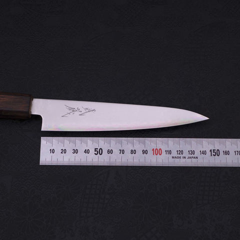 Petty Chromax Polished Sumi Urushi Handle 150mm-[Musashi]-[Japanese-Kitchen-Knives]