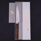 Petty Chromax Polished Sumi Urushi Handle 150mm-[Musashi]-[Japanese-Kitchen-Knives]