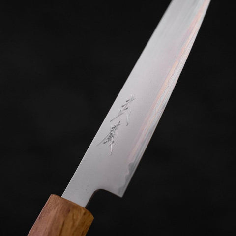Petty Chromax Polished Yaki Urushi Handle 150mm-[Musashi]-[Japanese-Kitchen-Knives]