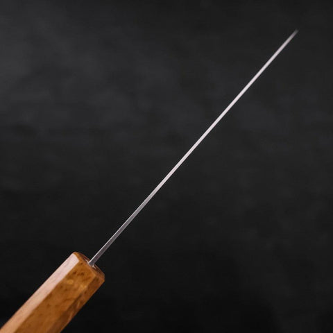Petty Chromax Polished Yaki Urushi Handle 150mm-[Musashi]-[Japanese-Kitchen-Knives]