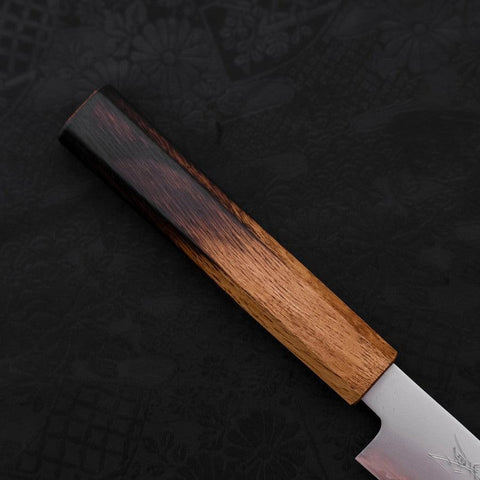 Petty Chromax Polished Yaki Urushi Handle 150mm-[Musashi]-[Japanese-Kitchen-Knives]