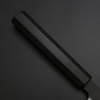 Petty Cobalt Stainless HRC62 Kurouchi Damascus Buffalo Ebony Handle 150mm (5.9”)-[Musashi]-[Japanese-Kitchen-Knives]