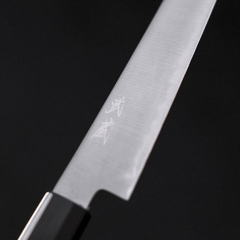 Petty HAP-40 Polished Buffalo Ebony Handle 150mm-[Musashi]-[Japanese-Kitchen-Knives]