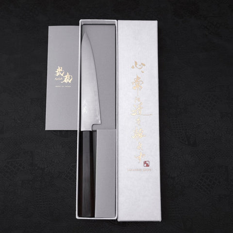 Petty HAP-40 Polished Buffalo Ebony Handle 150mm-[Musashi]-[Japanese-Kitchen-Knives]