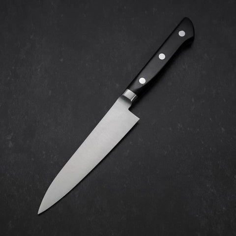 Petty Molybdenum Polished Western Black Handle 120mm-[Musashi]-[Japanese-Kitchen-Knives]
