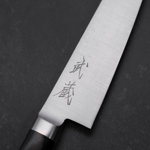 Petty Molybdenum Polished Western Black Handle 120mm-[Musashi]-[Japanese-Kitchen-Knives]