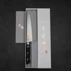 Petty Molybdenum Polished Western Black Handle 150mm-[Musashi]-[Japanese-Kitchen-Knives]
