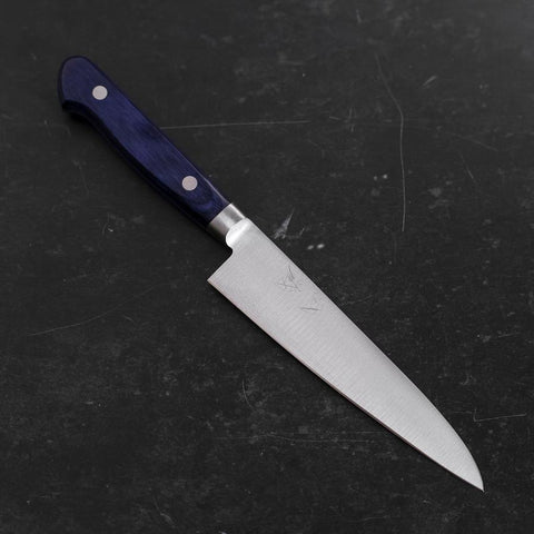 Petty Molybdenum Polished Western Blue Handle 120mm-[Musashi]-[Japanese-Kitchen-Knives]