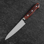 Petty Molybdenum Polished Western Mahogany Handle 120mm (4.7”)-[Musashi]-[Japanese-Kitchen-Knives]