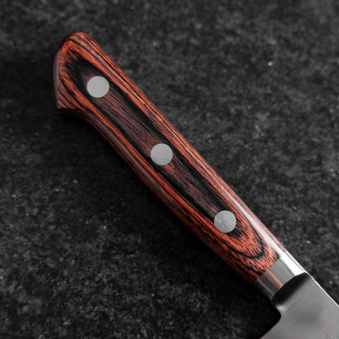 Petty Molybdenum Polished Western Mahogany Handle 120mm (4.7”)-[Musashi]-[Japanese-Kitchen-Knives]