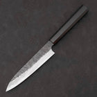 Petty SG-2 Kurouchi Tsuchime Buffalo Ebony Handle 150mm (5.9”)-[Musashi]-[Japanese-Kitchen-Knives]