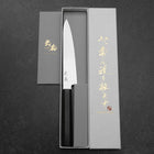 Petty SG-2 Nickel Damascus Ebony Handle 150mm-[Musashi]-[Japanese-Kitchen-Knives]