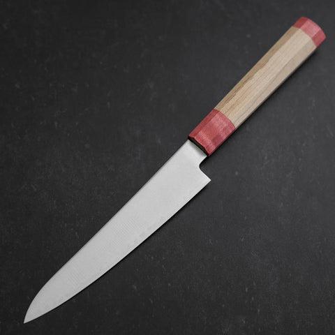 Petty SG-2 Polished Maple Red Handle 150mm-[Musashi]-[Japanese-Kitchen-Knives]