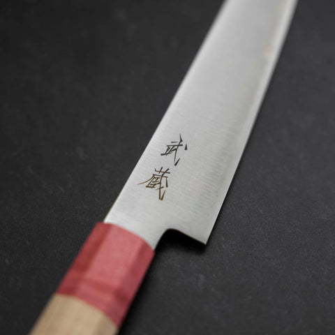 Petty SG-2 Polished Maple Red Handle 150mm-[Musashi]-[Japanese-Kitchen-Knives]