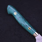 Petty SG-2 Tsuchime Turquoise Green Handle 150mm-[Musashi]-[Japanese-Kitchen-Knives]