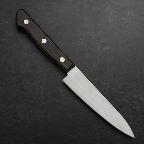 Petty SK Steel Polished Western Rosewood Brown Handle 120mm-[Musashi]-[Japanese-Kitchen-Knives]