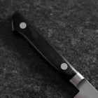 Petty SKD12 Polished Western Black Handle 120mm (4.7”)-[Musashi]-[Japanese-Kitchen-Knives]