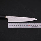 Petty SLD Wave Nickel Damascus Buffalo Ebony Handle 135mm-[Musashi]-[Japanese-Kitchen-Knives]