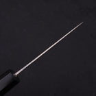 Petty SLD Wave Nickel Damascus Buffalo Ebony Handle 90mm-[Musashi]-[Japanese-Kitchen-Knives]