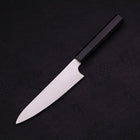 Petty Silver Steel #3 Damascus Buffalo Ebony Handle 150mm-[Musashi]-[Japanese-Kitchen-Knives]