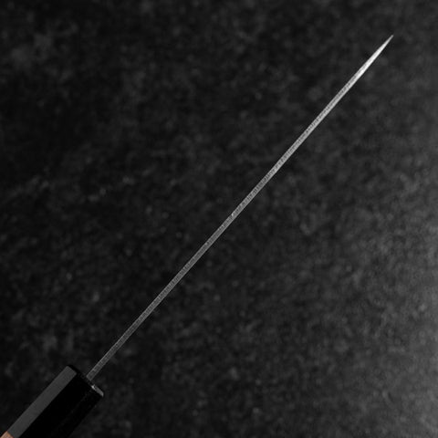 Petty Silver Steel #3 Nashiji Buffalo Cherry Handle 150mm (5.9”)-[Musashi]-[Japanese-Kitchen-Knives]