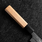 Petty Silver Steel #3 Nashiji Buffalo Cherry Handle 150mm (5.9”)-[Musashi]-[Japanese-Kitchen-Knives]