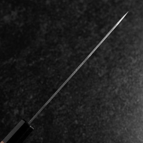 Petty Silver Steel #3 Nashiji Buffalo Cherry Handle 150mm-[Musashi]-[Japanese-Kitchen-Knives]