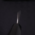 Petty Silver Steel #3 Nashiji Buffalo Magnolia Handle 135mm-[Musashi]-[Japanese-Kitchen-Knives]