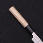 Petty Silver Steel #3 Nashiji Buffalo Magnolia Handle 80mm-[Musashi]-[Japanese-Kitchen-Knives]