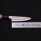 Petty Silver Steel #3 Nashiji Buffalo Magnolia Handle 80mm-[Musashi]-[Japanese-Kitchen-Knives]