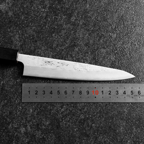 Petty Silver Steel #3 Nashiji Buffalo Walnut Handle 150mm (5.9”)-[Musashi]-[Japanese-Kitchen-Knives]