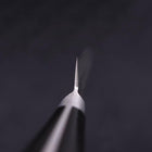 Petty Silver Steel #3 Nashiji Western Black Handle 135mm-[Musashi]-[Japanese-Kitchen-Knives]