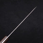 Petty Silver Steel #3 Nashiji Western Brown Handle 135mm-[Musashi]-[Japanese-Kitchen-Knives]