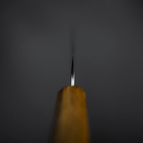 Petty Silver Steel #3 Nashiji Yaki Urushi Handle 135mm (5.3”)-[Musashi]-[Japanese-Kitchen-Knives]