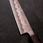 Petty Silver Steel #3 Nashiji Zelkova Handle 135mm (5.3”)-[Musashi]-[Japanese-Kitchen-Knives]