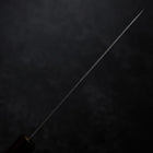 Petty Silver Steel #3 Nashiji Zelkova Handle 135mm (5.3”)-[Musashi]-[Japanese-Kitchen-Knives]