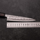 Petty Silver Steel #3 Nashiji Zelkova Handle 135mm (5.3”)-[Musashi]-[Japanese-Kitchen-Knives]